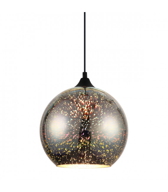 Suspension moderne Andromeda 3D Noir, coloré