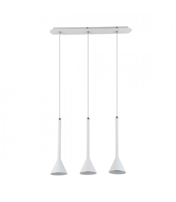 Suspension moderne Anela WH blanc 3 ampoules