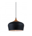 Suspension moderne Britta Noir 1 ampoule