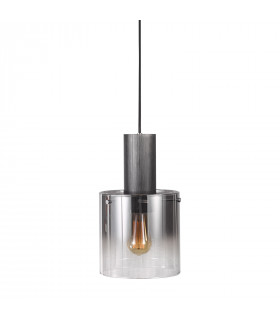 Moderne Pendelleuchte Javier Black, geraucht