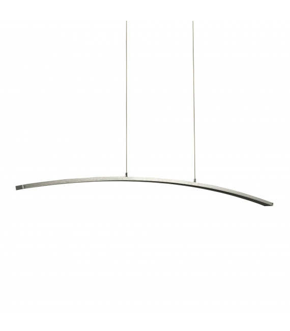 Suspension moderne Melodie Argent brossé hauteur 3 Cm