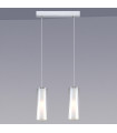 Modern suspension Carole Chrome 2 bulbs