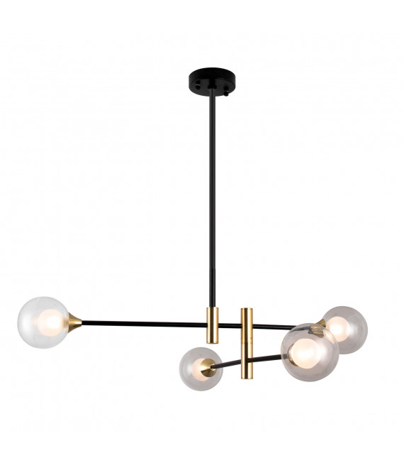 Lámpara colgante moderna Marino Black, latón