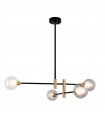 Suspension moderne Marino Noir, laiton