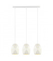 Modern pendant lamp Harley white 3 steel bulbs