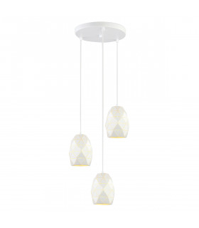 Modern pendant light Harley white 3 bulbs