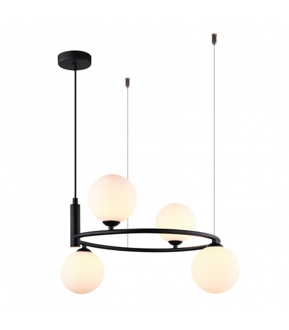 Lámpara colgante moderna Amily Black
