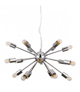 Moderne Pendelleuchte Theo Chrome
