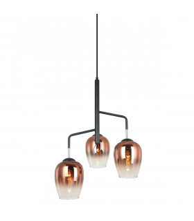 Modern hanging lamp Lesla Chrome, black