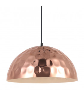 Lámpara colgante moderna Rasto Black, cobre