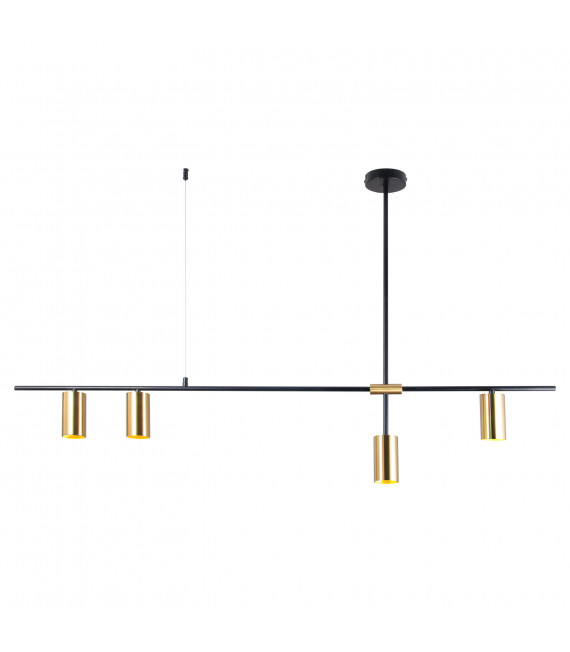 Modern pendant light Belmonte Black, brass
