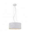 Modern pendant lamp Elisa white in metal
