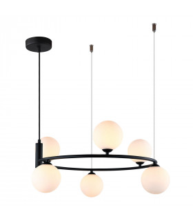 Lámpara colgante moderna Amily Black