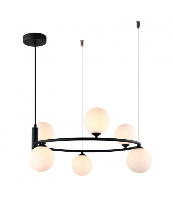 Lámpara colgante moderna Amily Black