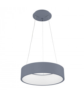 Lampada a sospensione moderna Chiara grigia