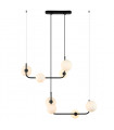Modern suspension Ferrand Noir 8 bulbs