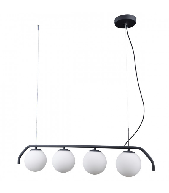 Moderne Pendelleuchte Carimi Satin schwarz