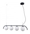 Suspension moderne Carimi noir satiné