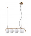 Suspension moderne Carimi abat jour blanc