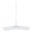 Suspension moderne Blossom Chrome, transparent