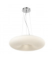 Suspension moderne Level Chrome, blanc