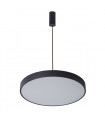 Modern hanging lamp Orbital Sandblasted black