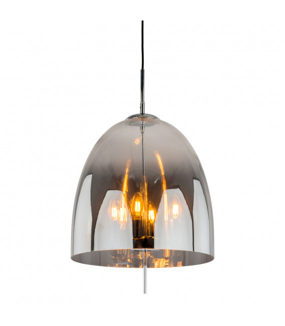 Modern pendant light Alan Chrome 4 bulbs