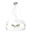 Lemio Chrome modern pendant light 5 bulbs