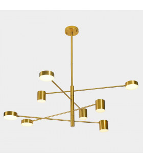 Suspension moderne Remdal Cuivre, acier et acrylique