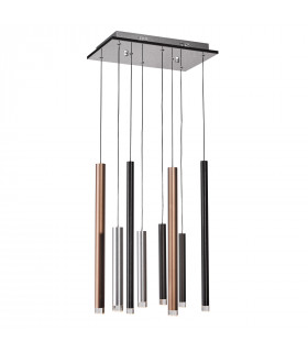 Moderne Pendelleuchte Reyna Chrome