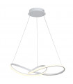 Suspension moderne Vita blanc, abat jour acrylique