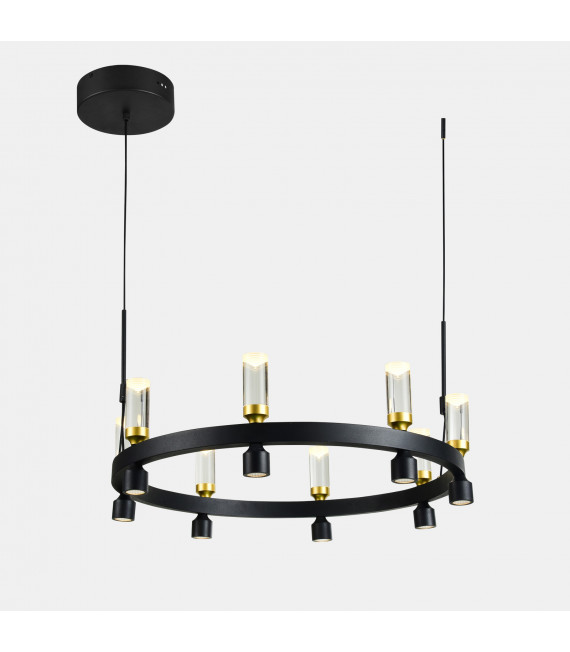Suspension moderne Almelo Noir, doré