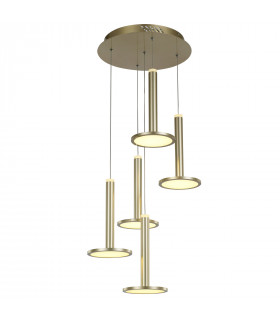 Modern pendant lamp Oliver in aluminum