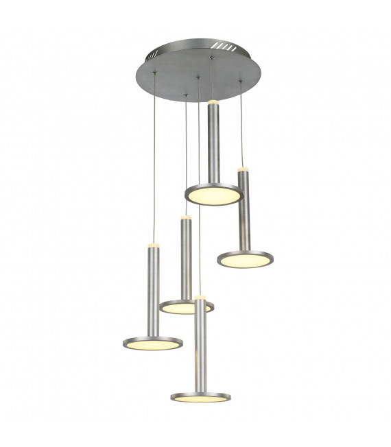 Moderne Pendelleuchte Oliver Satin Nickel