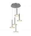 Modern pendant light Oliver Satin Nickel in acrylic