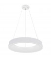 Suspension moderne Giulia blanc en acrylique