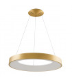 Suspension moderne Giulia Or brossé et blanc