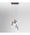 Suspension moderne Laon café, abat jour blanc