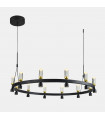 Modern suspension Almelo Black, gold and transparent