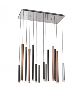 Moderne Pendelleuchte Reyna Chrome