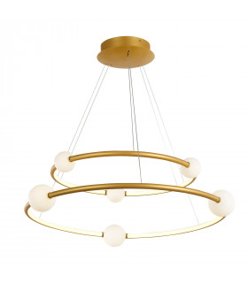 Suspension moderne Lozanna Bronze antique en aluminium