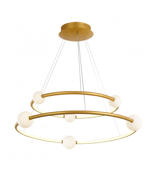 Modern pendant lamp Lozanna Antique bronze in aluminum