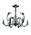 Suspension moderne Swan Chrome 12 Ampoules