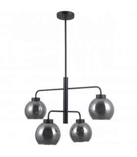 Poggi Lámpara colgante escandinava Negro mate