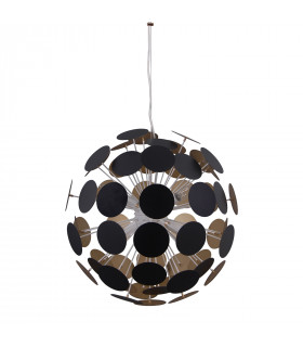Moderne Pendelleuchte Mailone White, Gold