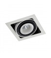 Technical and modern recessed ceiling light Alesso Matt white, black