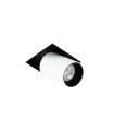 Plafonnier encastrable technique et moderne Novum Trimless Single 3000K Blanc noir