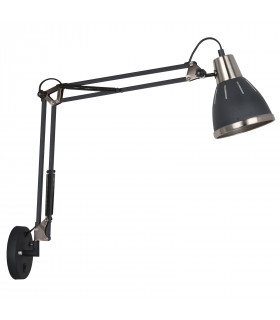 Lampada da parete industriale e retrò Vera Black