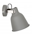 Industrial and retro wall lamp Vidal gray