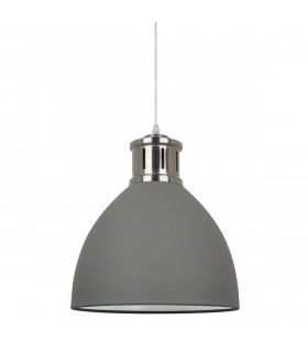 Suspension industrielle et rétro Lola Nickel satiné gris